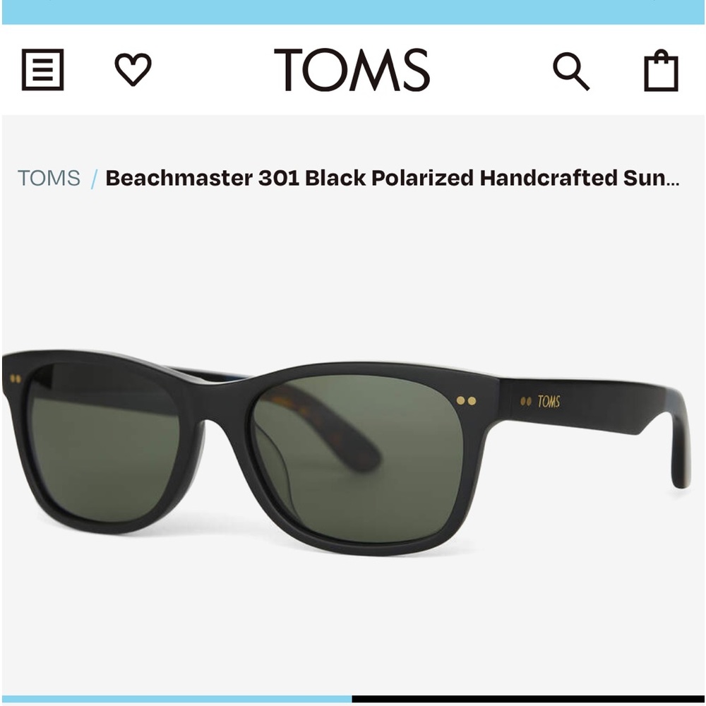 Tom’s sunglasses